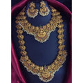 Suvarnika Women's Elegent Combo Of Jewellery Set (Gold, Free Size)