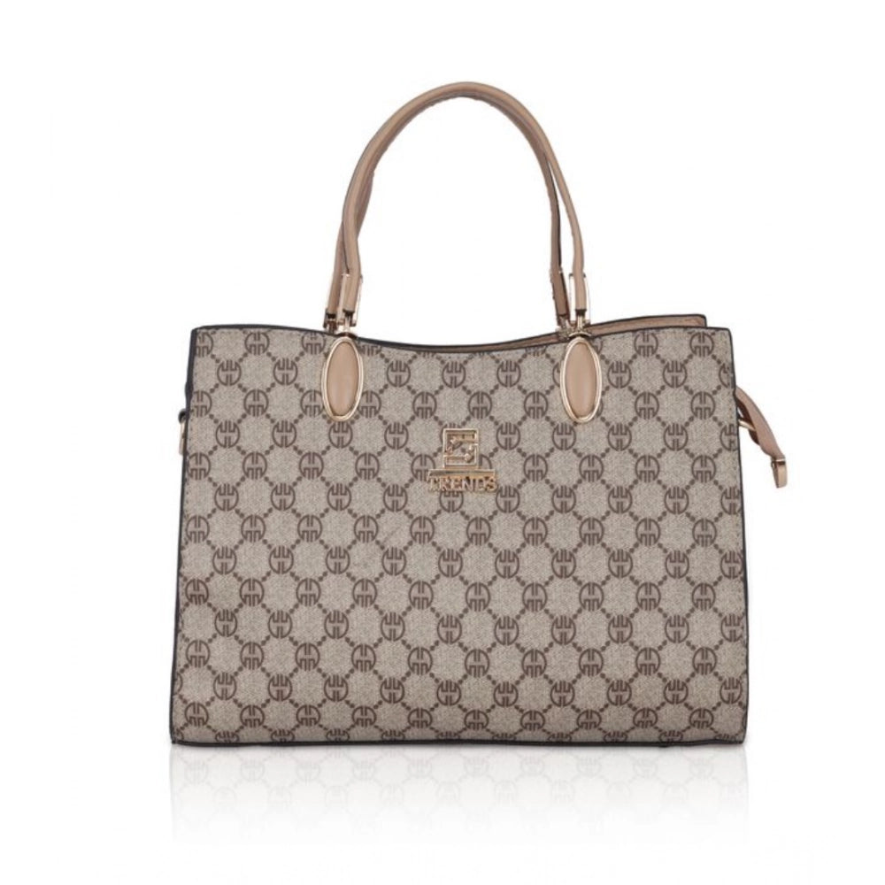 Suvarnika Women's Faux Leather Printed Handbag (Hilver)