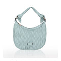 Suvarnika Women's Faux Leather Textured Handbag (Blue)