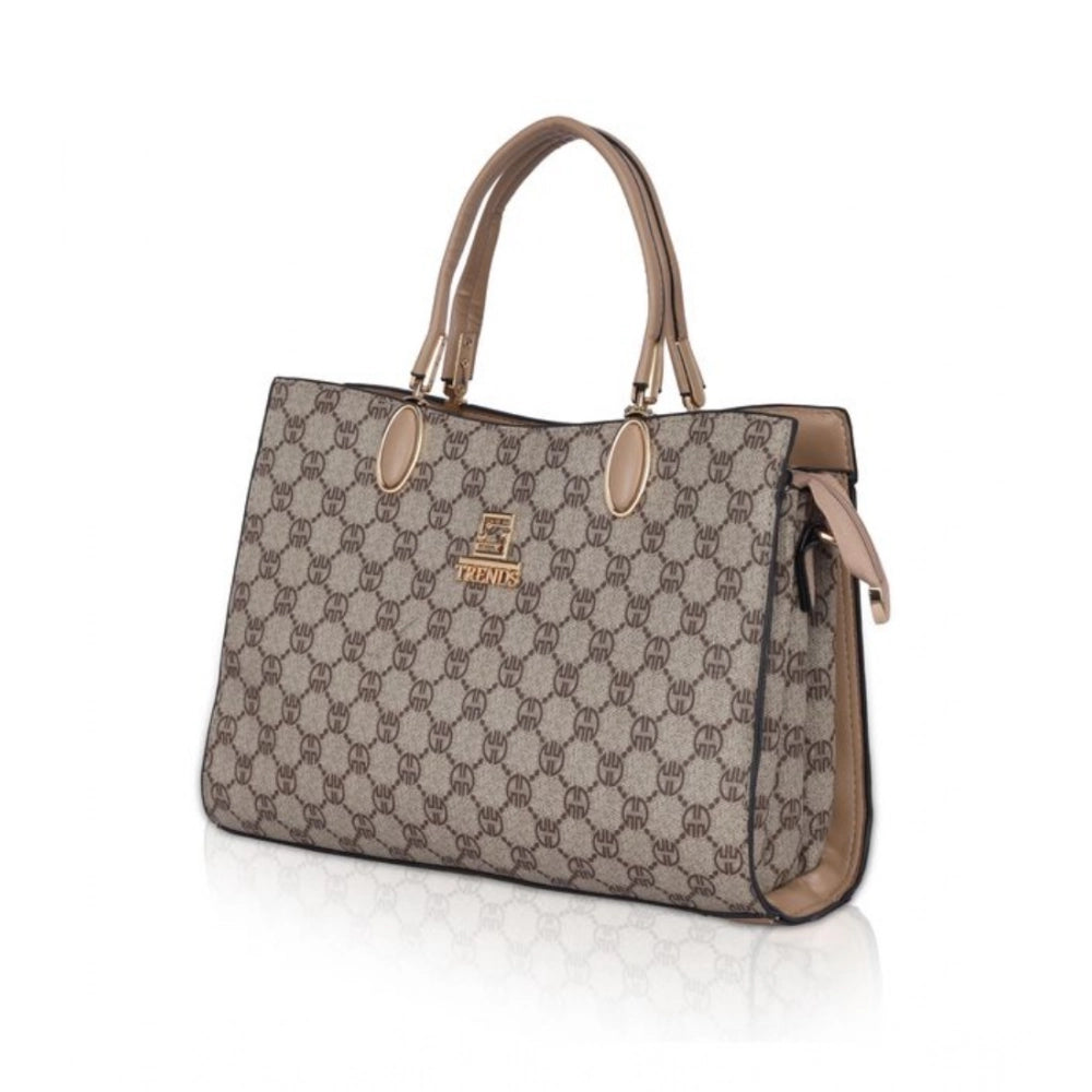 Suvarnika Women's Faux Leather Printed Handbag (Hilver)