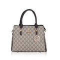Suvarnika Women's Faux Leather Printed Handbag (Coffee)