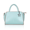 Suvarnika Women's Faux Leather Metal Beads Handbag (Green)