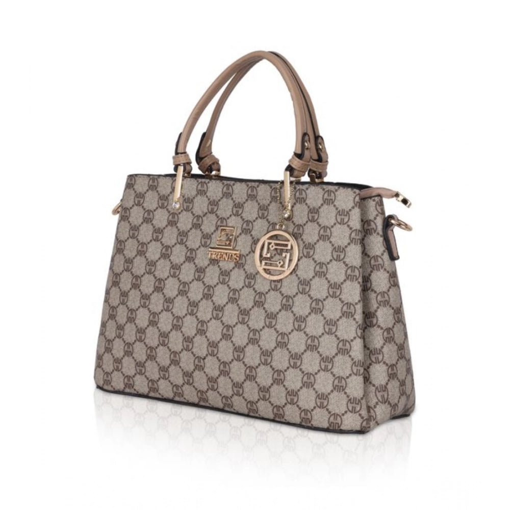Suvarnika Women's Faux Leather Printed Handbag (Hilver)