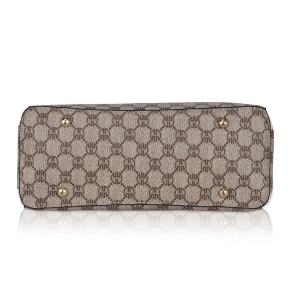 Suvarnika Women's Faux Leather Printed Handbag (Hilver)