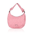 Suvarnika Women's Faux Leather Textured Handbag (Pink)
