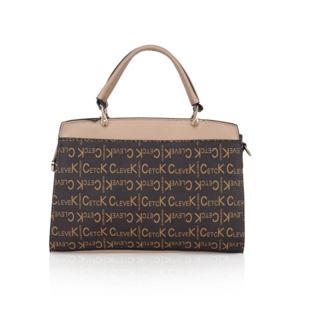 Suvarnika Women's Faux Leather Printed Handbag (Hilver)