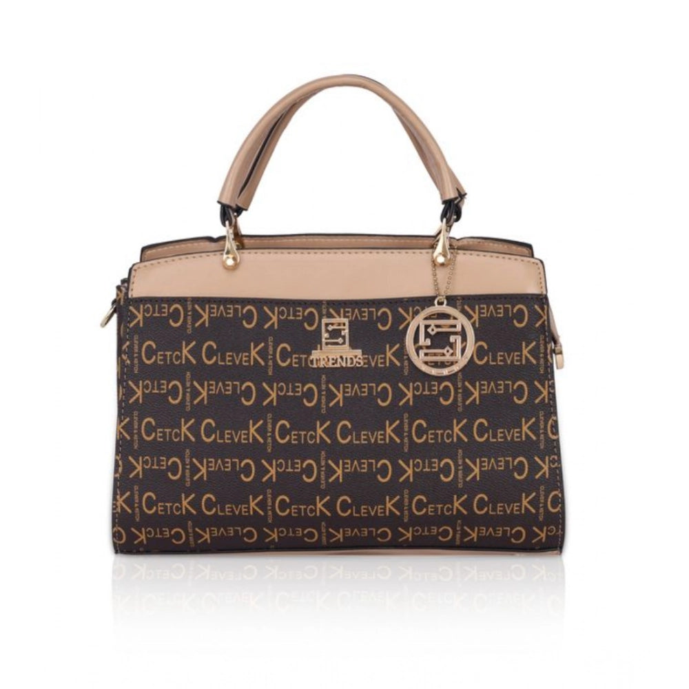 Suvarnika Women's Faux Leather Printed Handbag (Hilver)