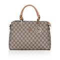 Suvarnika Women's Faux Leather Printed Handbag (Camel)