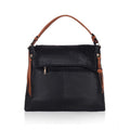 Suvarnika Women's Faux Leather Solid Sling Bag (Black)