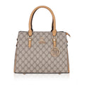 Suvarnika Women's Faux Leather Printed Handbag (Camel)