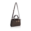 Suvarnika Women's Faux Leather Printed Handbag (Coffee)