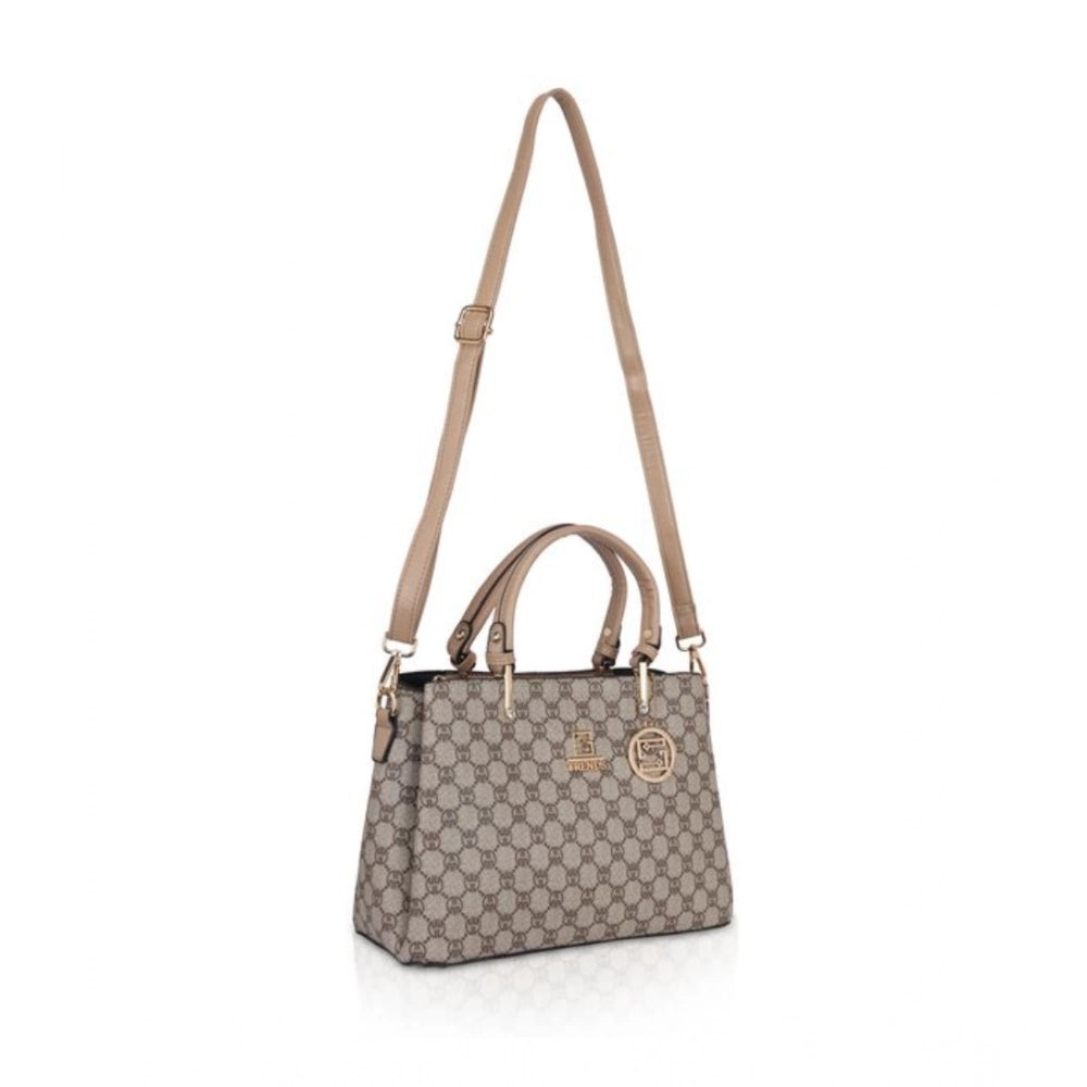 Suvarnika Women's Faux Leather Printed Handbag (Hilver)