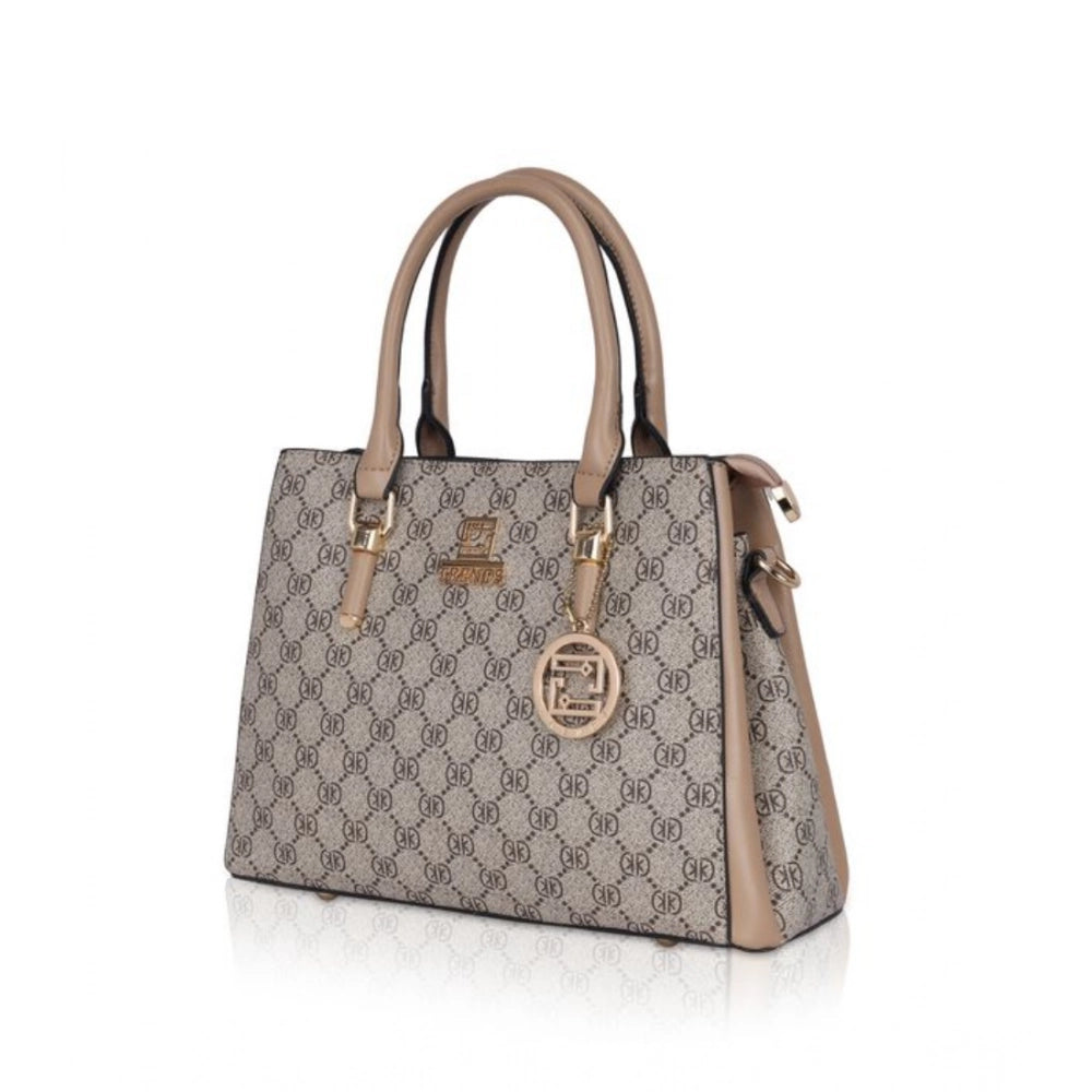 Suvarnika Women's Faux Leather Printed Handbag (Hilver)