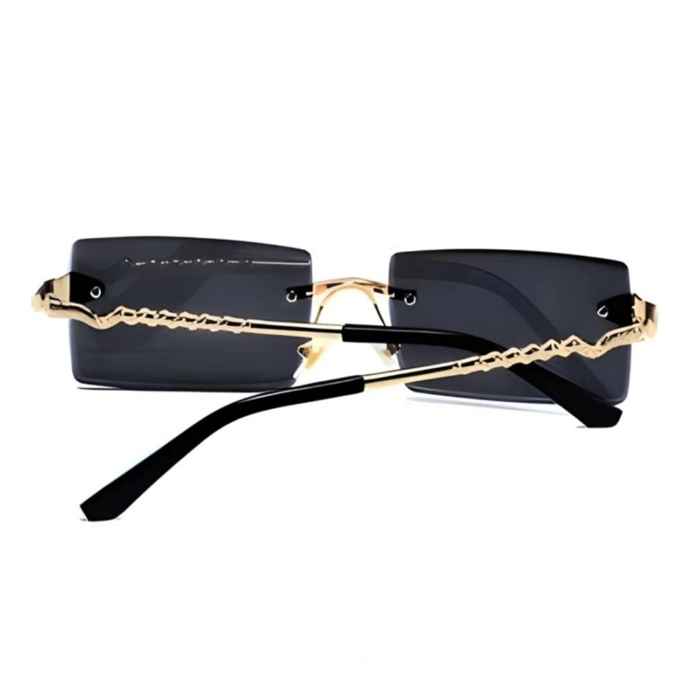 Suvarnika Classic Unisex UV400 Protection Sunglasses (Black)