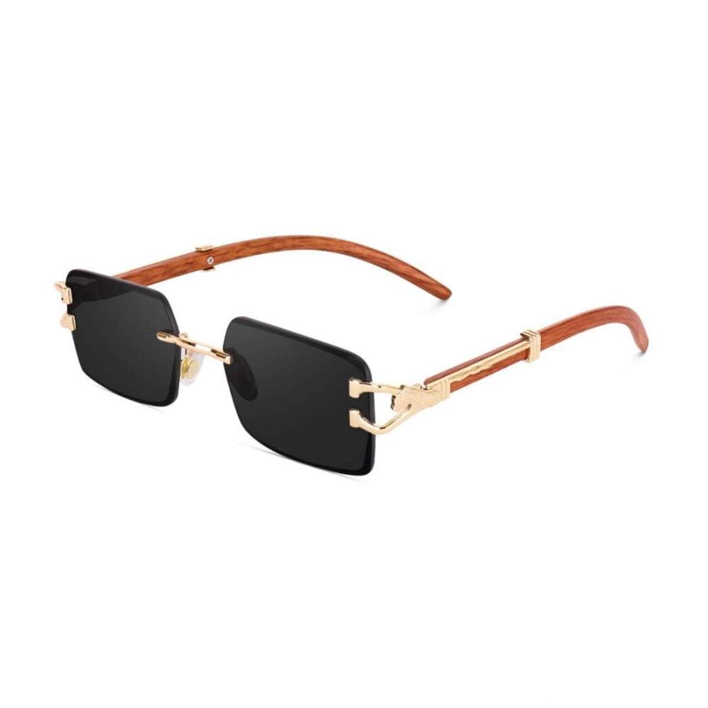 Suvarnika Classic Unisex UV400 Protection Sunglasses (Black)