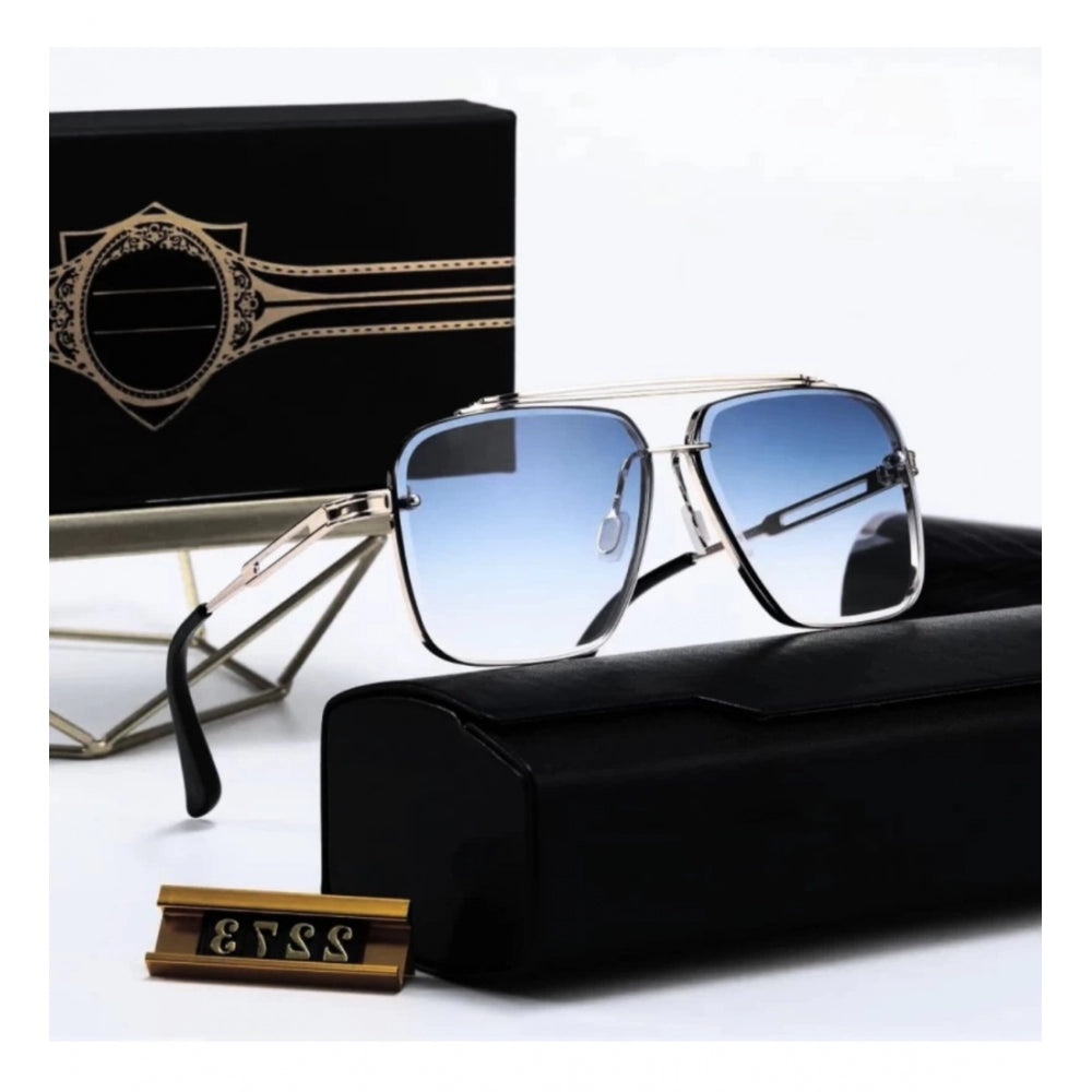 Suvarnika Classic Unisex UV400 Protection Sunglasses (Blue)