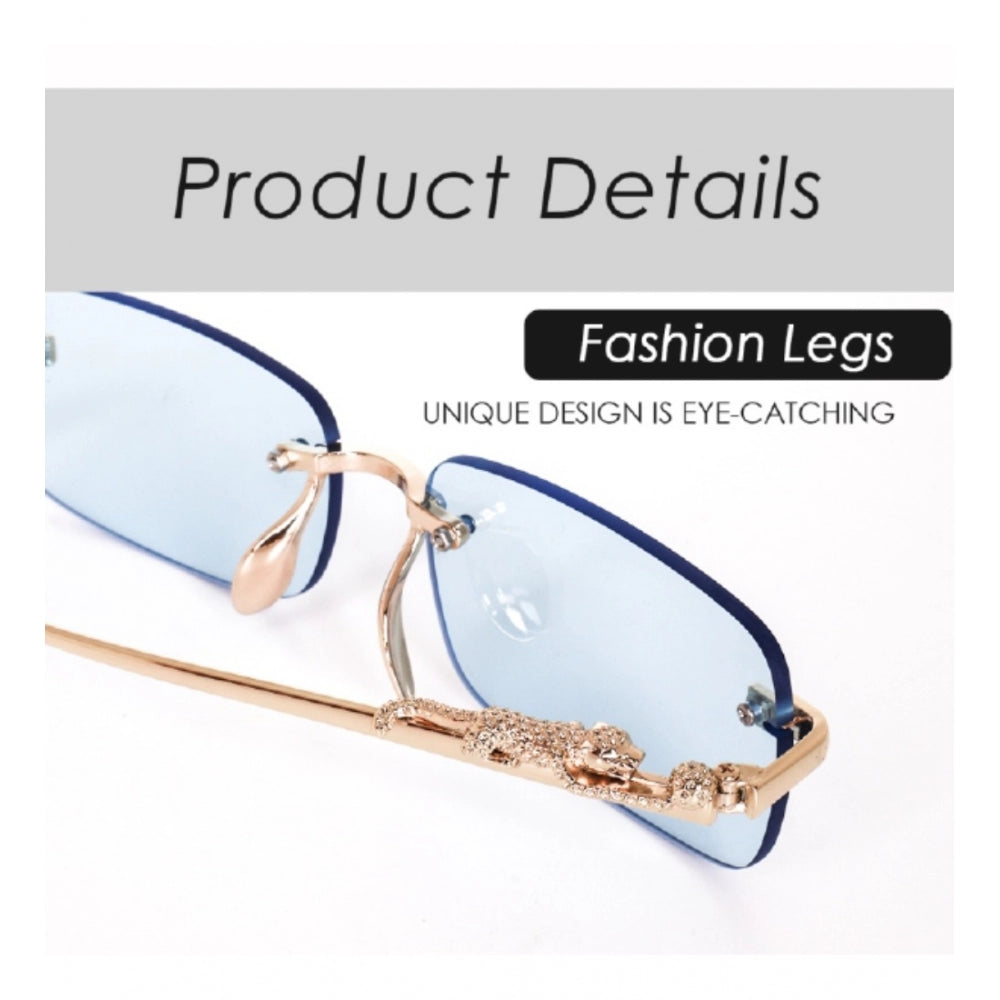 Suvarnika Classic Unisex UV400 Protection Sunglasses (Gold)