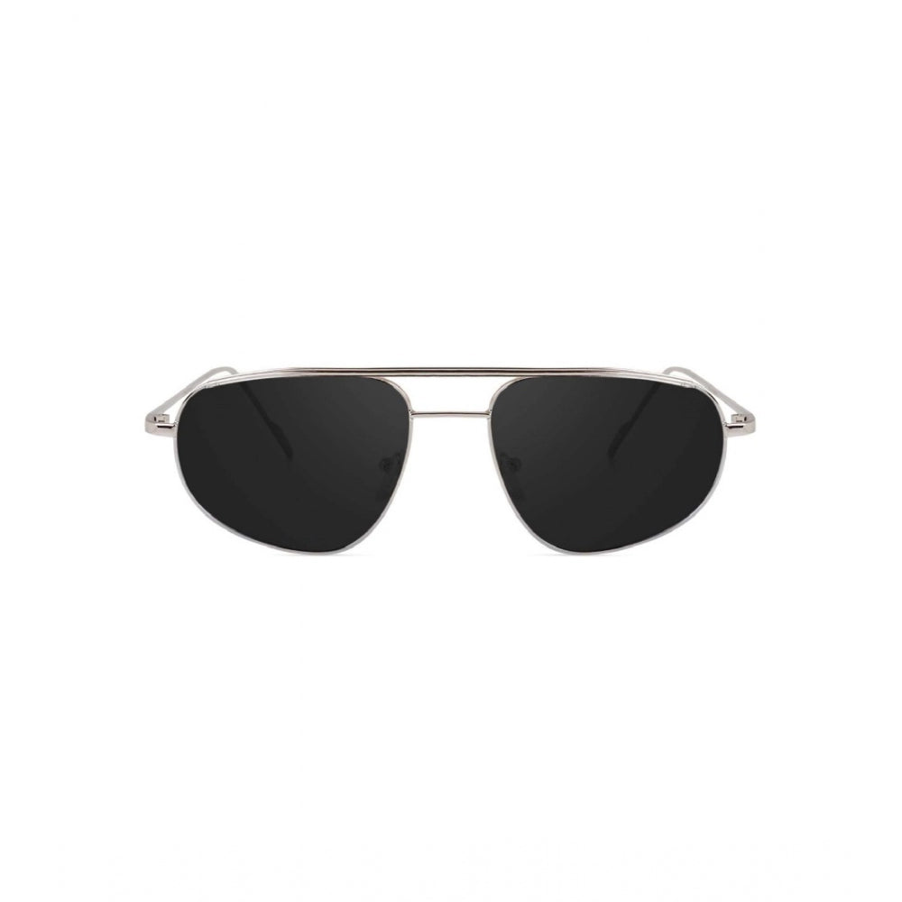 Suvarnika Classic Unisex UV400 Protection Sunglasses (Silver)