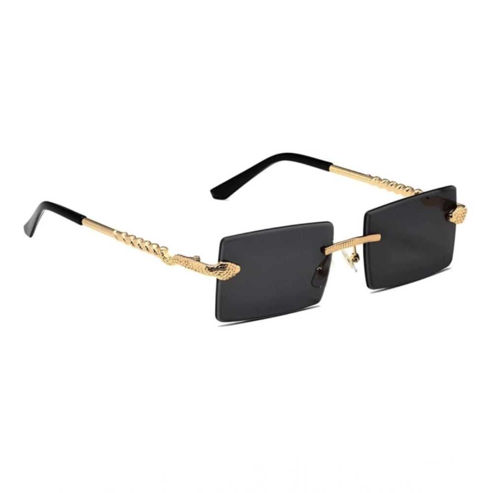 Suvarnika Classic Unisex UV400 Protection Sunglasses (Black)