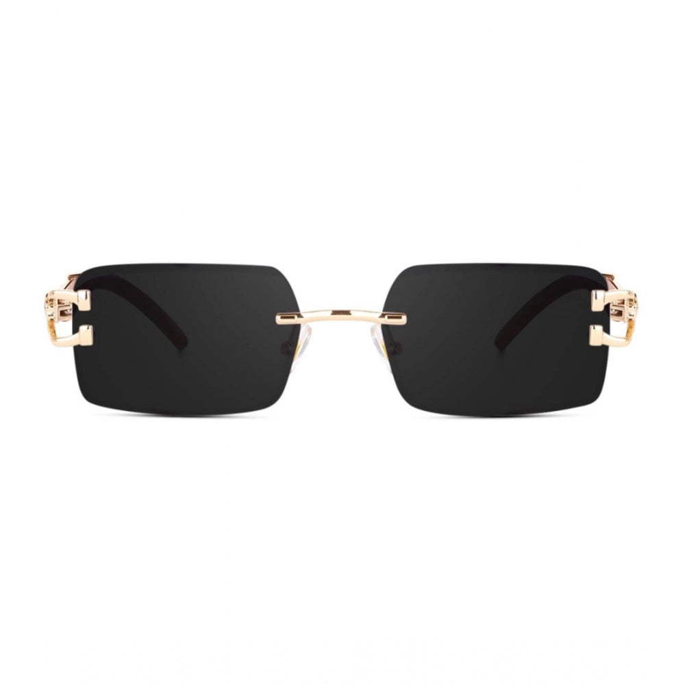 Suvarnika Classic Unisex UV400 Protection Sunglasses (Black)