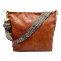 Suvarnika Women's PU Leather Medium Sling bag Zipper Handbag (Brown)