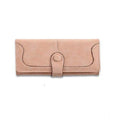 Suvarnika Women's Faux Leather Medium Snap Button Wallet (Khakhi)