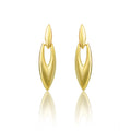 Suvarnika Women's brassNew Gold Tone Polish Mini Office Earrings (Gold Plated)