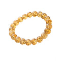 Suvarnika Natural Crystal 8mm Citrine Bracelet (Yellow)