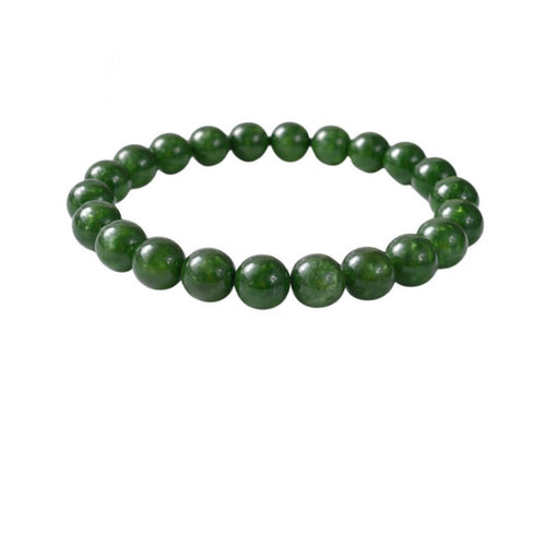 Suvarnika Natural Crystal 8mm Green Aventurine Bracelet (Green)