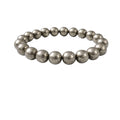 Suvarnika Natural Crystal 8mm Pyrite Bracelet  (Grey)
