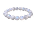Suvarnika Natural Crystal 8mm Moonstone Bracelet (White)