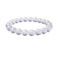 Suvarnika Natural Crystal 8mm Clear Quartz Bracelet (White)