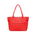 Suvarnika Women's PU Leather Solid Shoulder Zipper Handbag (Red)